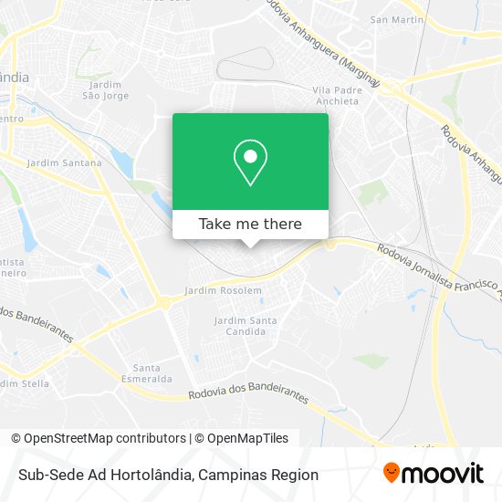 Sub-Sede Ad Hortolândia map