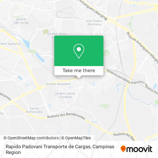 Rapido Padovani Transporte de Cargas map