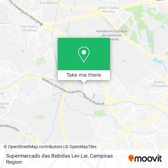 Supermercado das Bebidas Lev Lar map