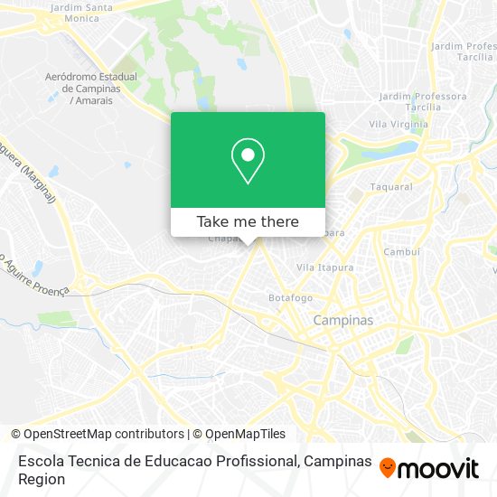 Mapa Escola Tecnica de Educacao Profissional