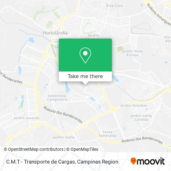 C.M.T - Transporte de Cargas map