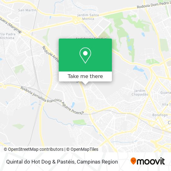Mapa Quintal do Hot Dog & Pastéis