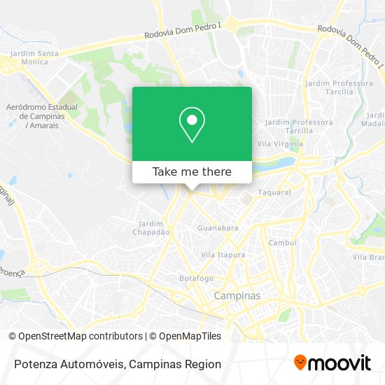 Potenza Automóveis map