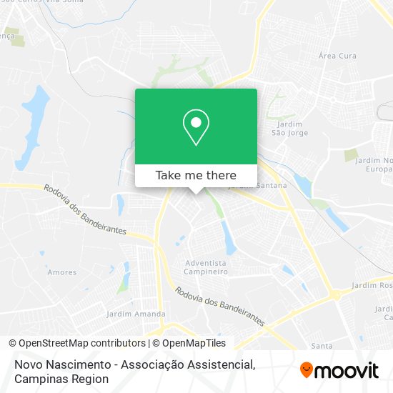 Novo Nascimento - Associação Assistencial map