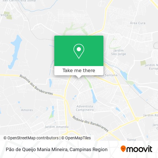Pão de Queijo Mania Mineira map