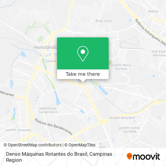 Denso Máquinas Rotantes do Brasil map