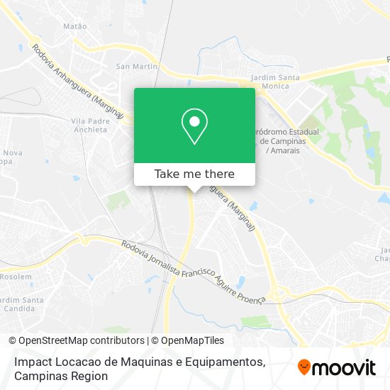 Impact Locacao de Maquinas e Equipamentos map