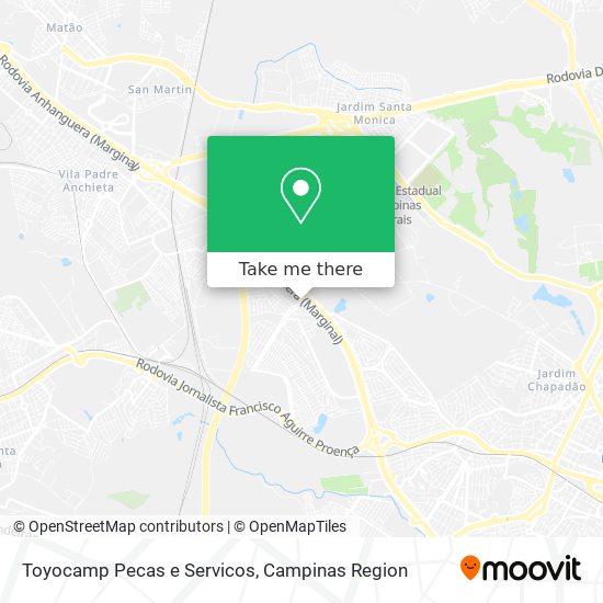 Toyocamp Pecas e Servicos map