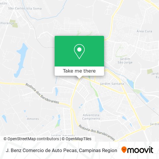 J. Benz Comercio de Auto Pecas map