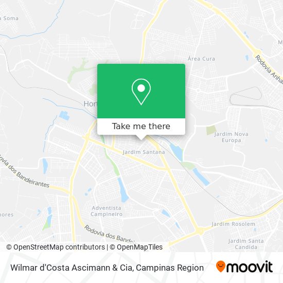 Wilmar d'Costa Ascimann & Cia map