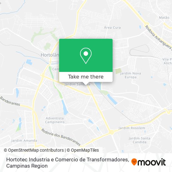 Hortotec Industria e Comercio de Transformadores map