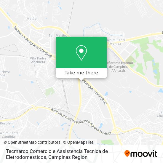 Tecmarco Comercio e Assistencia Tecnica de Eletrodomesticos map