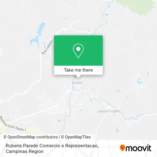 Rubens Parede Comercio e Representacao map