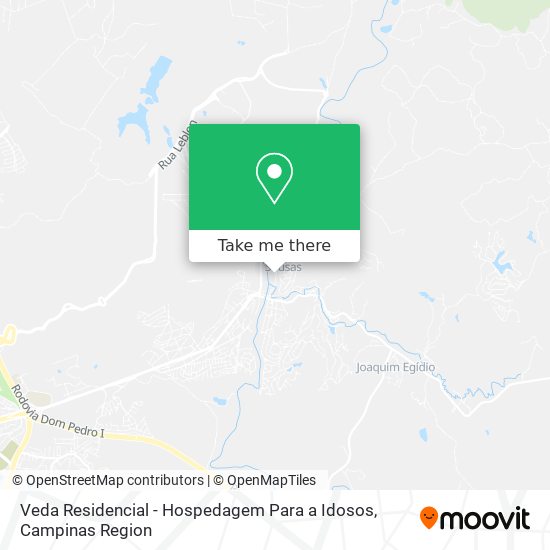 Mapa Veda Residencial - Hospedagem Para a Idosos