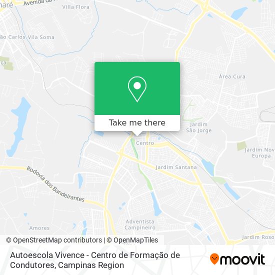 Autoescola Vivence - Centro de Formação de Condutores map