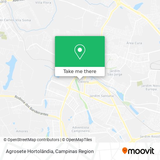 Agrosete Hortolândia map