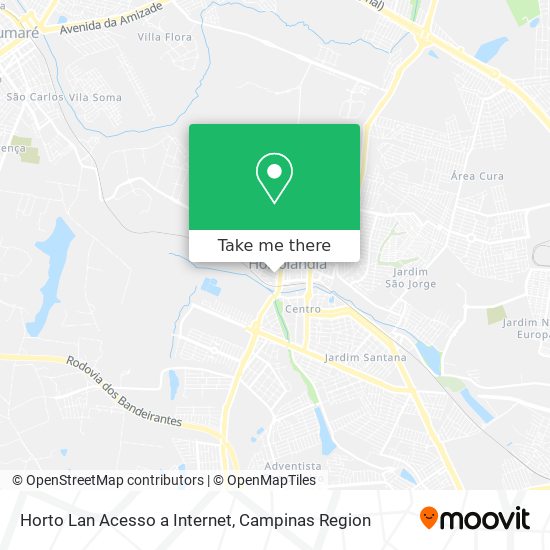 Horto Lan Acesso a Internet map