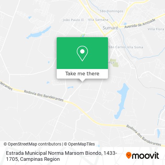 Estrada Municipal Norma Marsom Biondo, 1433-1705 map