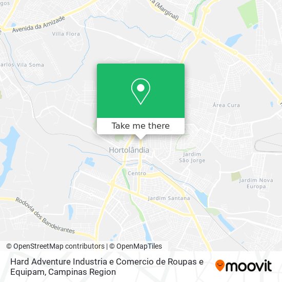 Hard Adventure Industria e Comercio de Roupas e Equipam map