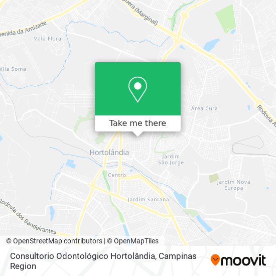 Consultorio Odontológico Hortolândia map