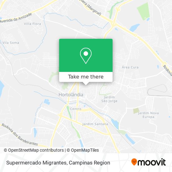 Supermercado Migrantes map
