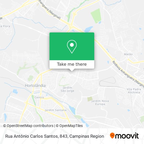 Rua Antônio Carlos Santos, 843 map