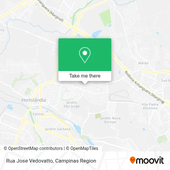 Rua Jose Vedovatto map
