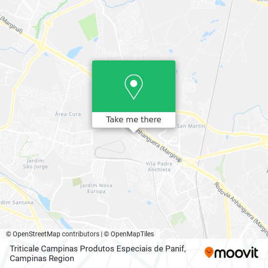 Triticale Campinas Produtos Especiais de Panif map