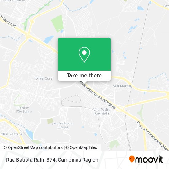 Rua Batista Raffi, 374 map