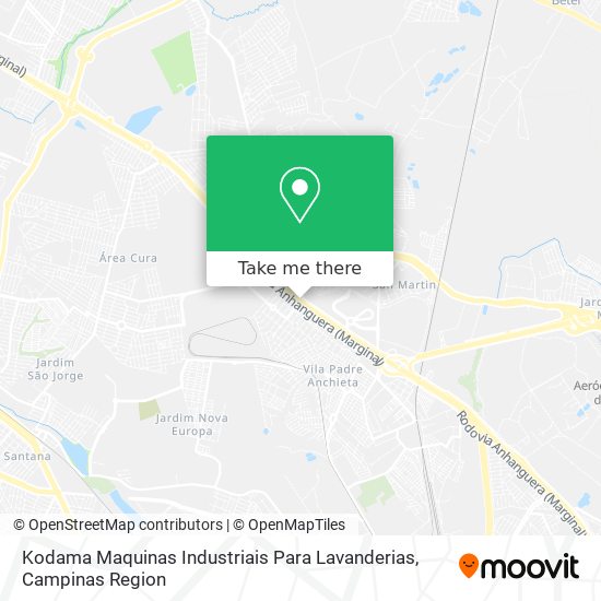 Kodama Maquinas Industriais Para Lavanderias map