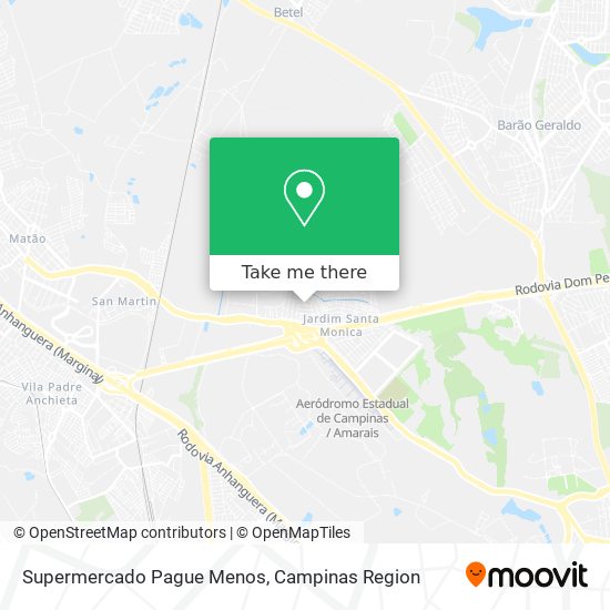 Mapa Supermercado Pague Menos