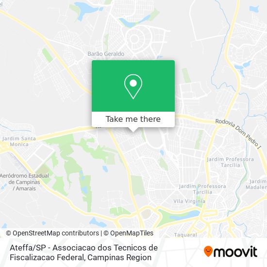 Ateffa / SP - Associacao dos Tecnicos de Fiscalizacao Federal map