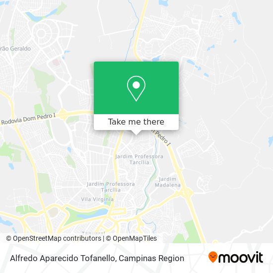 Alfredo Aparecido Tofanello map