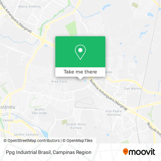Ppg Industrial Brasil map