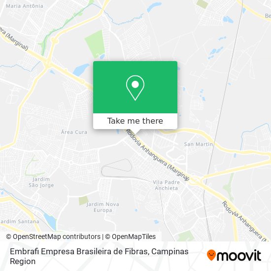 Embrafi Empresa Brasileira de Fibras map
