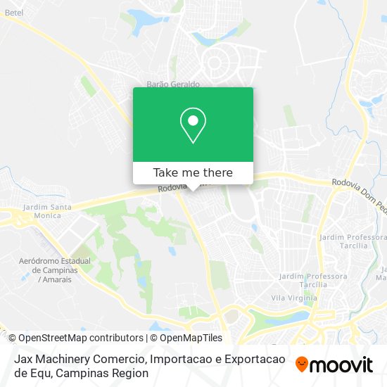 Jax Machinery Comercio, Importacao e Exportacao de Equ map