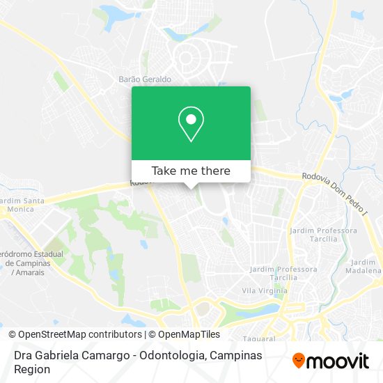 Mapa Dra Gabriela Camargo - Odontologia