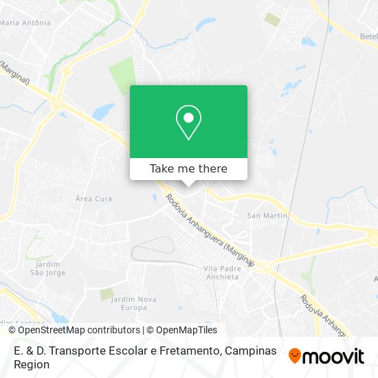 E. & D. Transporte Escolar e Fretamento map