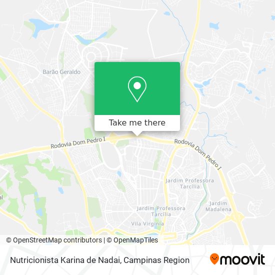 Nutricionista Karina de Nadai map