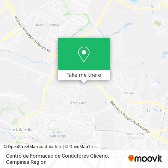 Centro de Formacao de Condutores Glicerio map