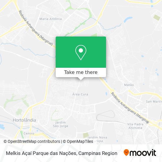 Melkis Açaí Parque das Nações map