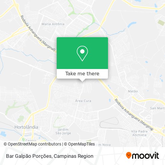 Bar Galpão Porções map