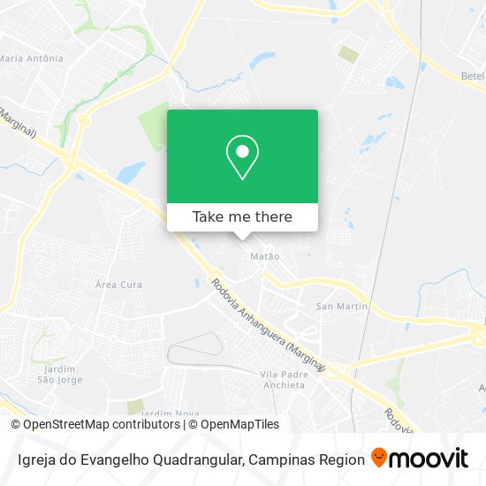 Igreja do Evangelho Quadrangular map