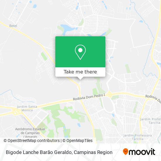 Bigode Lanche Barão Geraldo map