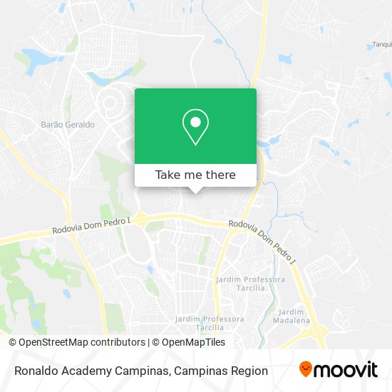 Ronaldo Academy Campinas map