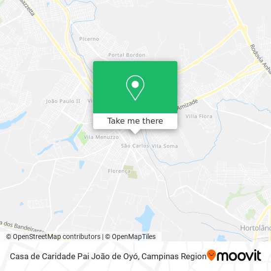 Casa de Caridade Pai João de Oyó map