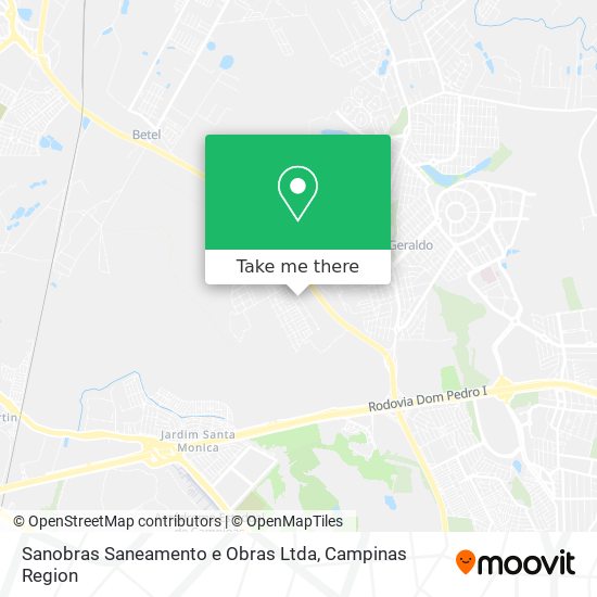 Sanobras Saneamento e Obras Ltda map