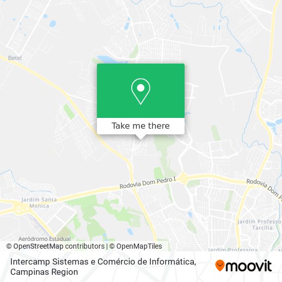 Mapa Intercamp Sistemas e Comércio de Informática