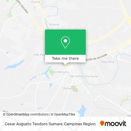 Cesar Augusto Teodoro Sumare map