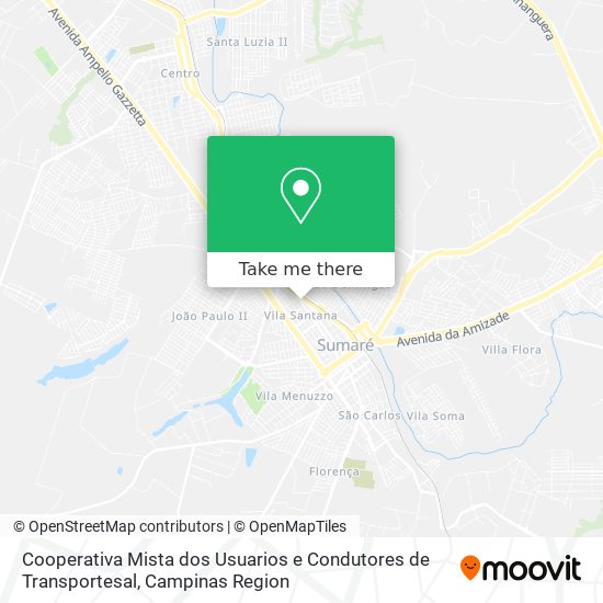 Cooperativa Mista dos Usuarios e Condutores de Transportesal map